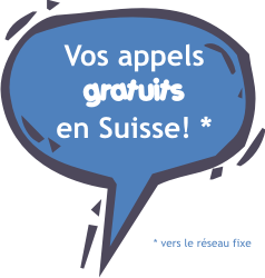 Vos appels gratuits en Suisse vers le r�seau fixe